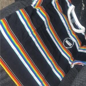 VANS Pride Striped T-Shirt size M